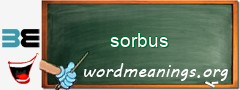 WordMeaning blackboard for sorbus